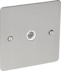 Flat Satin Chrome 20A Flex Outlet Plate: Amazon.co.uk: DIY & Tools
