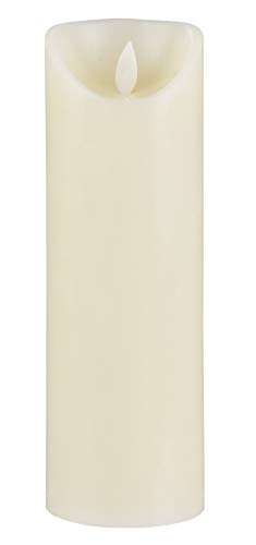 image for Juvale Flameless LED Candle - 2-Pack Flickering Motion 9-Inch Battery 