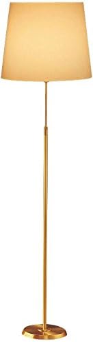 Holtkoetter 6354 BB KPRG Incandescent Shaded Floor Lamp, Brushed Brass with Kupfer Regular Shade
