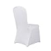 HAORUI Spandex Chair Covers for Dining Room Banquet Wedding Party Small Size(4 pcs, White)