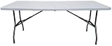 Absolute Deal 6ft Heavy Duty Folding Table White for Indoor Outdoor Catering view 6