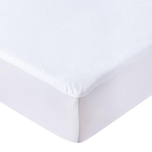 Nap Baby Protector de Cuna Cubre Colchón Impermeable para Colchón Cuna de 70x130 cm o bebé, 100% Absorbente, Cubierta Protectora Infantil, hipoalergénico