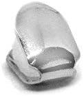 Best Grillz Single Grillz Iced Out Hiphop Bling Chrome/Silver Tooth Clip
