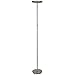 Brightech Sky Flux Dimmable LED Floor Lamp – Super Bright Floor Lamp for Living Room and Offices – Torchiere Standing Lamp with 3 Light Options, Tall Lamp for Bedroom Reading and More - Nickel