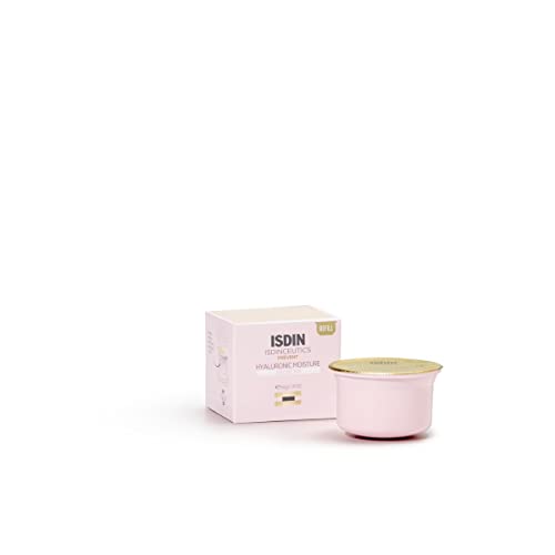 ISDIN Isdinceutics Hyaluronic Moisture Sensitive Skin Refill (50 g) | Creme Visage Hydratante a lAcide Hyaluronique Pur | Peaux Sensibles