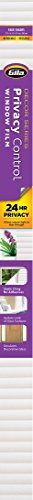 Gila® Decorative Privacy Faux Shades DIY Residential Window Film Static Cling No Glue No Adhesive 3ft x 6.5ft (36in x 78in) (19.5 sq ft)