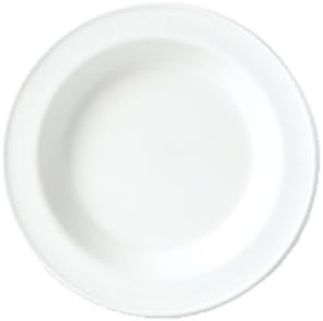Steelite Simplicity White Soup Plates 215mm 215mm/ 8 1/2". White. Pack quantity: 24.