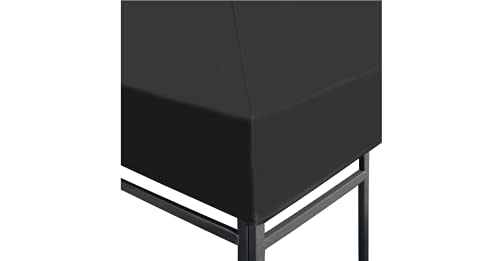 Pavillondach Gartenbauten Pavillon-Rahmen Dächer für Pavillions stabil wasserbeständig 310 g/m² 3x3 m Grau – Bild 6