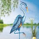 Blue heron garden stake worth $19.98.