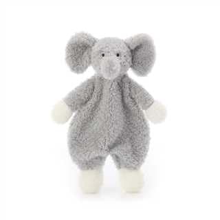 Apricot Lamb Stuffed Animals Security Blanket Grey Elephant Infant Nursery Character Blanket Luxury Snuggler Plush(Grey Elephant, 10 Inches)