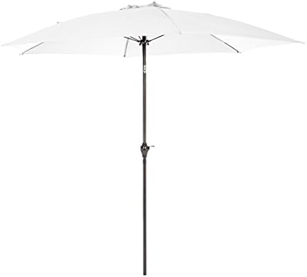 Amazon Com Amazonbasics Jc011 White Patio Umbrella 9 Foot Garden Outdoor