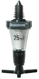 25ml Beaumont Solo Classic Spirit Measure Bar Optic by Glitz Distribution