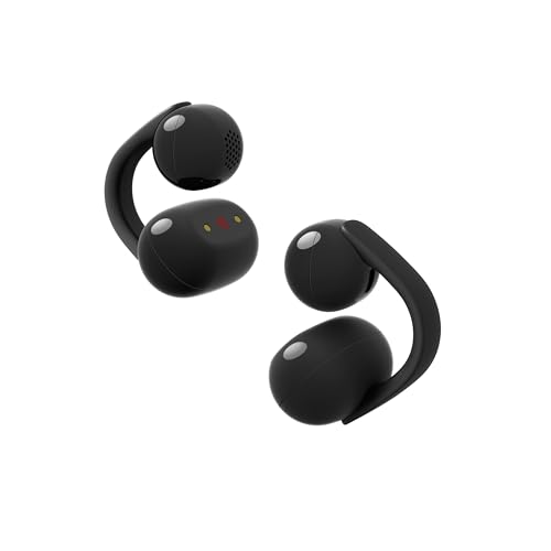 LinkBuds Clip, Auricolari Wireless Open-Ear a Clip, Comfort per Tutto il Giorno, fino a 37 Ore di Autonomia, Chiamate Nitide e Bluetooth Multipoint per Lavoro e Uso Quotidiano – Black