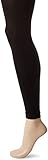 HUE Women's Super Opaque Footless Tights W/ Control Top, Black, 1