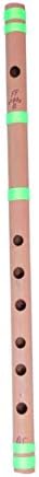 HISCIN Bamboo Natural Flute Bansuri Transverse Style for Deep Low Frequency Sonorous Notes (21-inch)
