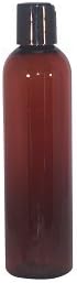 (Pack of 20) 8 oz Empty Bottles - Refillable Plastic Container w/Black Press Disk Cap – PET Plastic Cosmo Bullet Bottle for Oils, Soap, Shampoo, Lotion, Aromatherapy and More