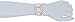 AK Anne Klein Women's 10/9668RGIV Ivory Marbleized Resin Bracelet Rosegold-Tone Case and Premium Crystals Watch