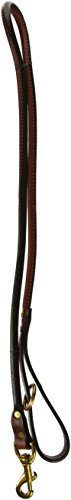 Mendota Products Leather Rolled Snap Lead, 3/4-Inch by 4-Feet, Chestnut
