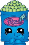 2014 SHOPKINS FIGURES - FREEZY PEAZY #136 SEASON 1 - (SPECIAL EDITION)