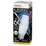 東芝 LED電球 E26口金 T形 全方向タイプ 白熱電球60W形相当 昼白色 LDT6N-G/S/60W LDT6N-G/S/60W
