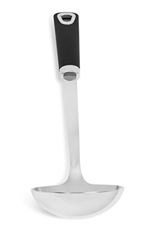 Internet's Best Stainless Steel Soup Ladle with Rubber Grip | Large Kitchen Utensil Spoon | Punch Bowl and Soup Pan Ladle - Thumbnail 5