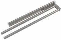 Pull out kitchen towel holder rail, 2-arm, 450 mm by Fitmykitchen