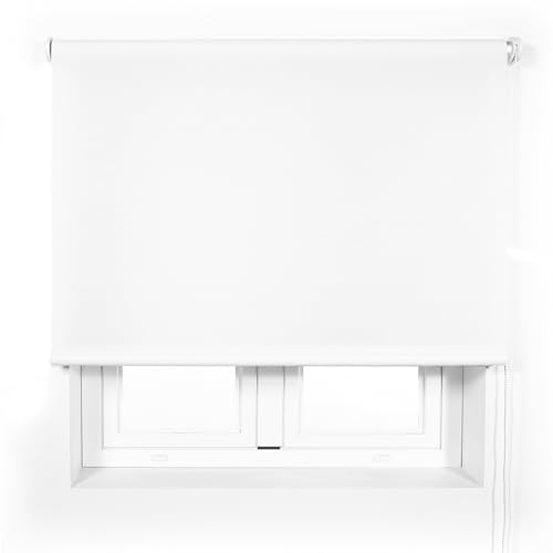 Blindecor Premium Translucent Blind to Measure | White | Blind 145 x 165 cm (Width x Height) Fabric Size 142 x 160 cm | Translucent Roller Blind Tube 38 mm, More Resistant and Elegant