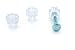 Fasten Tight Pet Carrier Fasteners - 8pk Clear Poly Carb Thumbnuts with Steel Bolts in 3 Sizes, Kennel Bolts Nuts