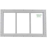 SHED, Playhouse Window- TRANSOM-10X18-BROWN-FLUSH