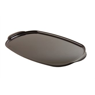 Stalwart CD167 Black Oval Trays, Large