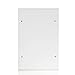 Locking Mailboxes Wall Mounted Vertical – Jssmst Key Lock Mail Box Medium Capacity Galvanized Steel Cover Rust-Proof Metal Post Box, 12.6 x 8.5 x 3.4 Inch, White, SM-0604L