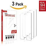 iPhone 8 Plus, 7 Plus 6S Plus 6 Plus Screen Protector [3 Pack], Amazingforless iPhone 8 Plus, 7 Plus Tempered Glass Screen Protector for Apple iPhone 8 Plus, 7 Plus, iPhone 6S Plus, 6 Plus 2017 2016