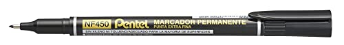 - Marcador permanente con punta de aguja extrafina de larga duración y tinta de color negro pack x 12 units