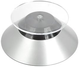 X03 Plastic Cone Shape Electric Rotary Display Stand(Silver Color)