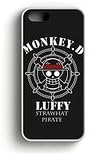 VC76 - Varisca - Monkey D Luffy Strawhat Pirate One Piece Anime iPhone 5 / 5s Case Rubber Frame White Fit For iPhone 5 / 5s