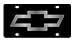 Eurosport Daytona- Compatible with -, Chevrolet Bowtie - Carbon Steel License Plate