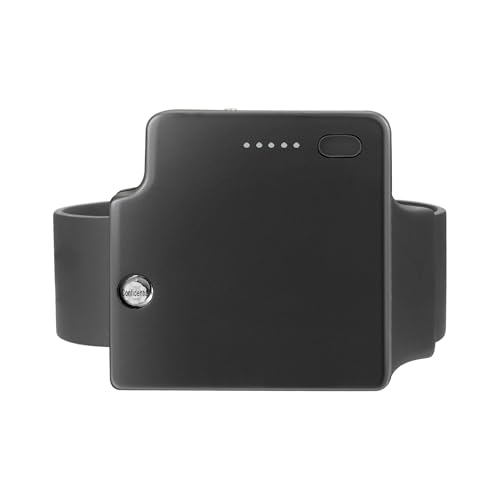 Traxbean 4G GPS Tracker, Black Tracking Device wear on The Leg, with Adjustable Band, Battery Level Indicator and tamperproof Alert.