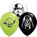 Qualatex Star Wars Faces Assortment Biodegradable Latex Balloons, 5-Inches (25-Units)