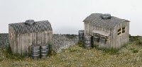 Lamp Huts and Oil Drums