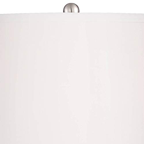 Stella-Coastal-Table-Lamps-Set-of-2-Fluted-Blue-Glass-White-Drum-Shade-for-Living-Room-Family-Bedroom-Bedside-Nightstand-360-Lighting Stella Coastal Table Lamps Set of 2 Fluted Blue Glass White Drum Shade for Living Room Family Bedroom Bedside Nightstand…