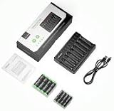 HiQuick 8 Slot Battery Charger with 4 AA 4 AAA Ni-MH + Type C 5V 2A Fast Charge view 8