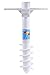 Ohuhu Beach Umbrella Sand Anchor Stand Holder with 5-Tier Screw, One Size Fits All Safe for Strong Wind (1 Pack)