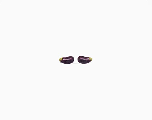Handmade Eggplant Stud Earrings