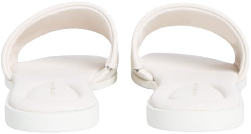 Donna Sandali Logo Hardware Mule in Pelle, Avorio (Soft Cream), 37
