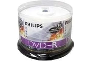 PHILIPS DM4I6B50F/17 4.7 GB INKJET-PRINTABLE DVD-R (50-CT SPINDLE)