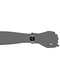 Reloj de pulsera de cerámica con esfera de diamantes genuinos de Anne Klein para mujer