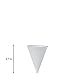 Solo 42R-2050 4.25 oz White Paper Cone Cups (Case of 5000)