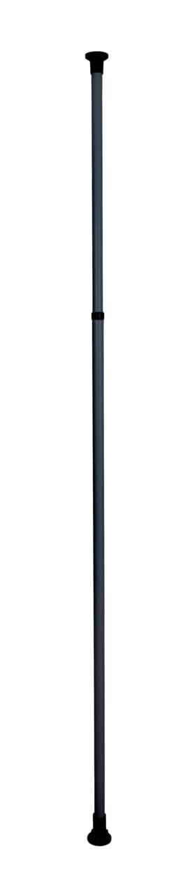 WENKO Herkules main bar for walk-in wardrobes, to extend the matching telescopic system made of metal, with anti-slip feet, height adjustable from 165 to 300 cm, black