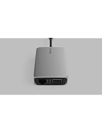 decahub   USB C 10 en 1   HDMI   VGA   Gigabit Ethernet   3 x USB 3.0 puertos   SD   TF   AUX   Entrega de potencia (hasta 87 vatios), Gris (Space Grey)