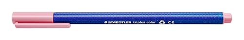 STAEDTLER Triplus Colour Felt Tip Pens, Light Pink, Triangular, Sturdy, Impression-proof Tip, Line Width Approx. 1 mm, Suitable for Children, Made in Germany, 10 Light Pink Fibre-Tip Pens in Cardboard